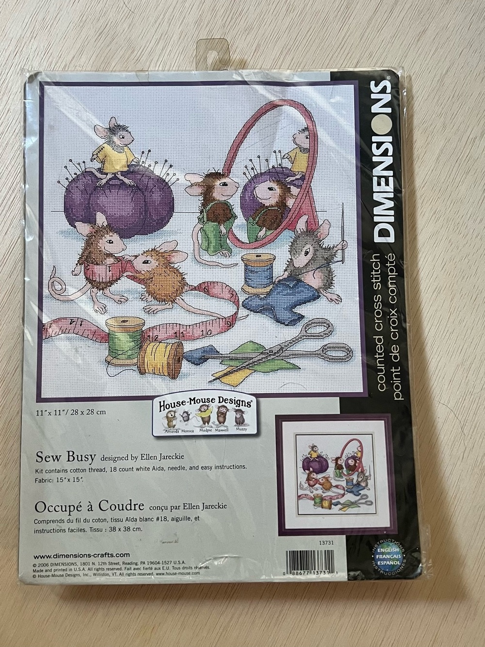 Dimensions 'Sew Busy' Cross Stitch Kit - Multi-Color